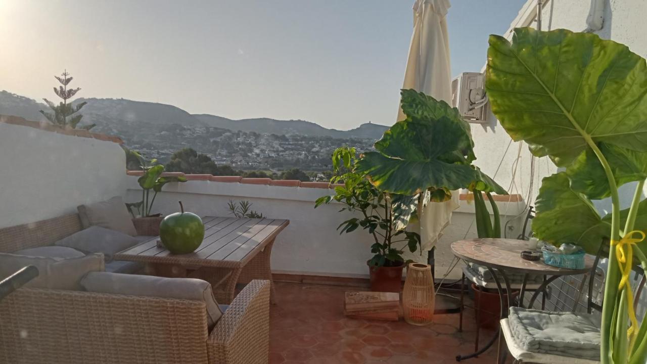 테울라다 Atico-Penthouse En Moraira Con Vistas Al Mar 아파트 외부 사진