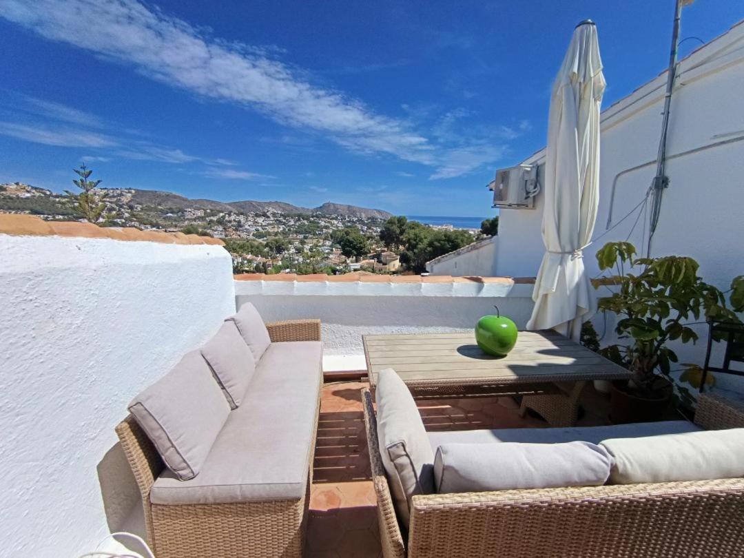 테울라다 Atico-Penthouse En Moraira Con Vistas Al Mar 아파트 외부 사진