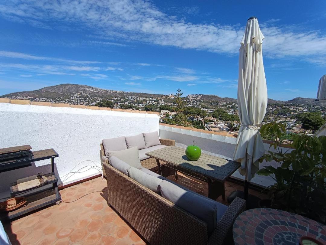 테울라다 Atico-Penthouse En Moraira Con Vistas Al Mar 아파트 외부 사진